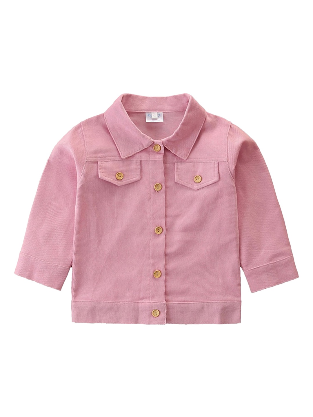 

StyleCast Infant Girls Pink Typography Printed Tailored Jacket