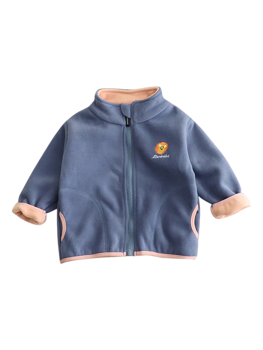 

StyleCast Boys Blue Mock Collar Insulator Cotton Open Front Jacket