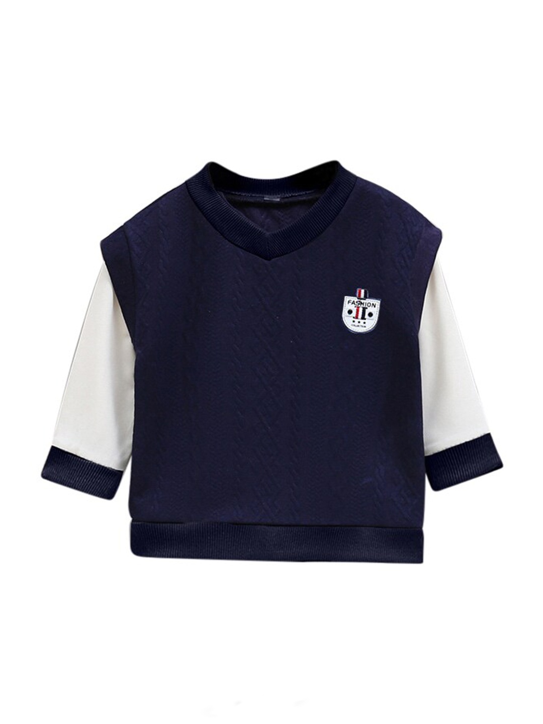 

StyleCast Boys Navy Blue Colourblocked Sweatshirt