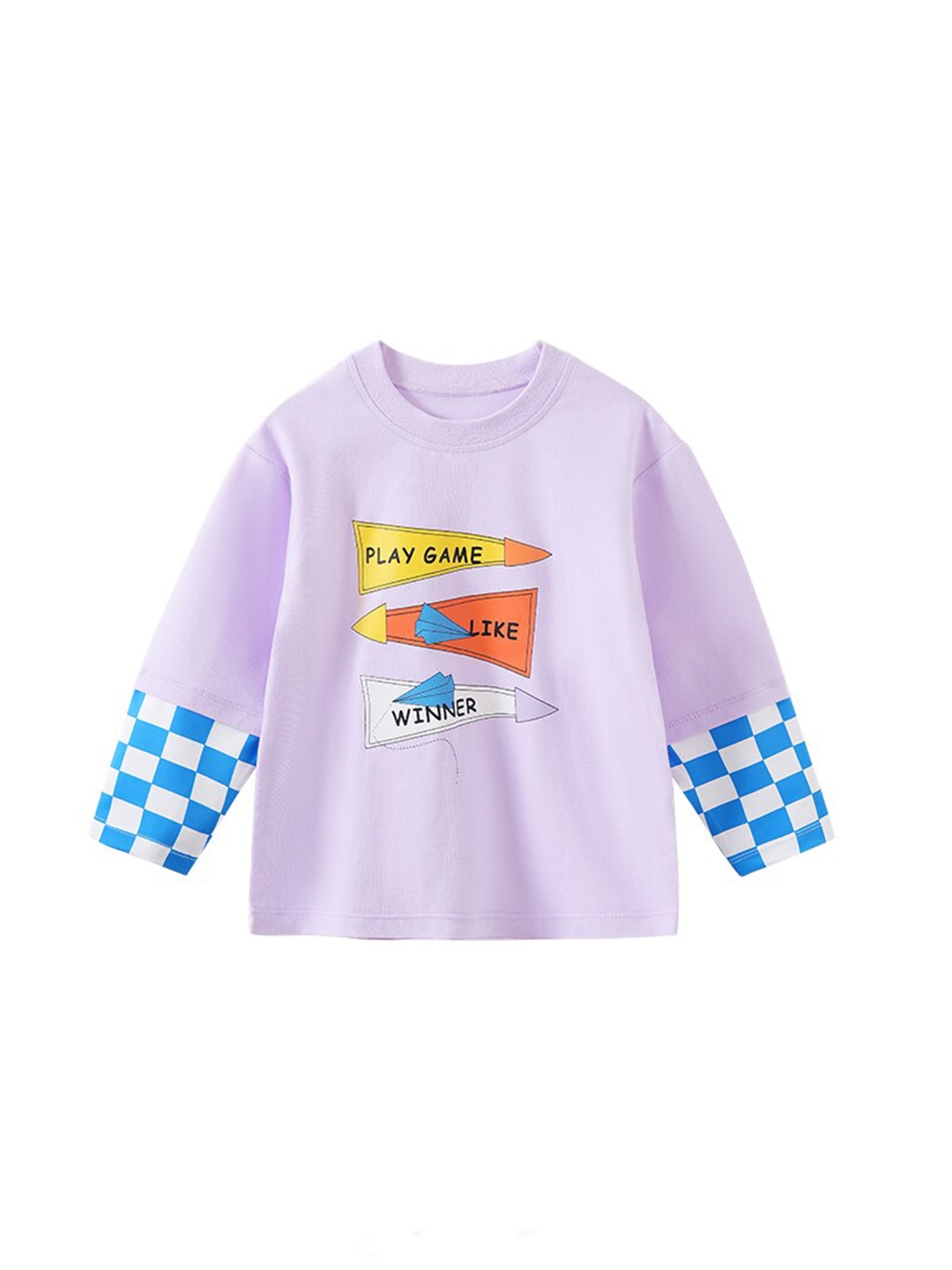 

StyleCast Infant Kids Purple Typography Printed Cotton Pullover