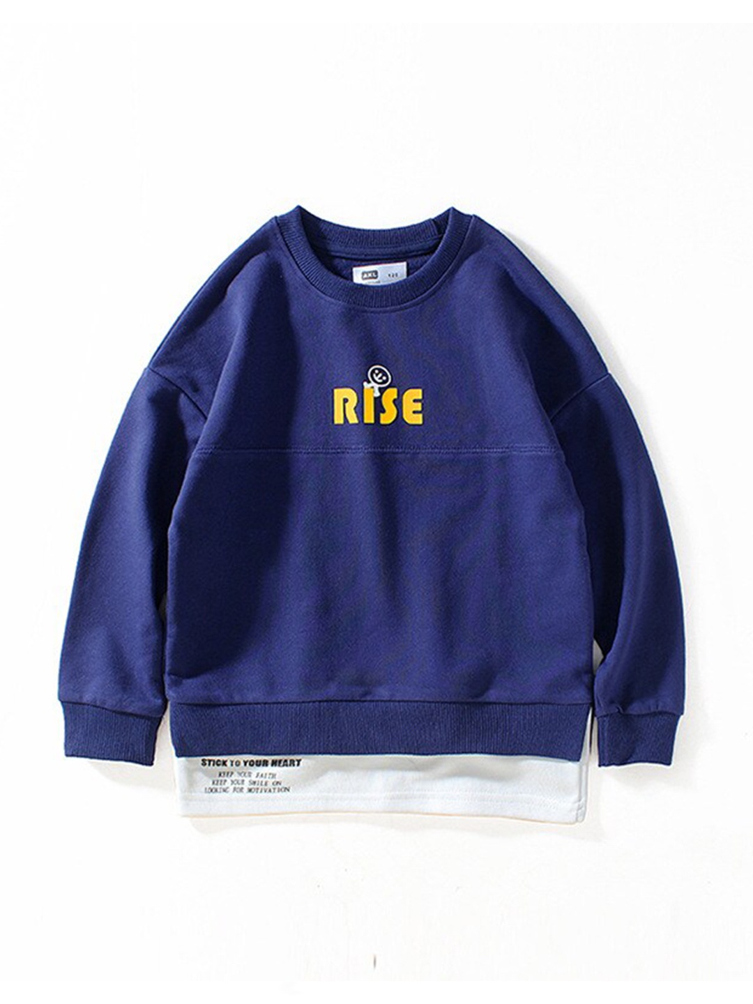 

StyleCast Boys Blue Typography Printed Cotton Sweatshirt