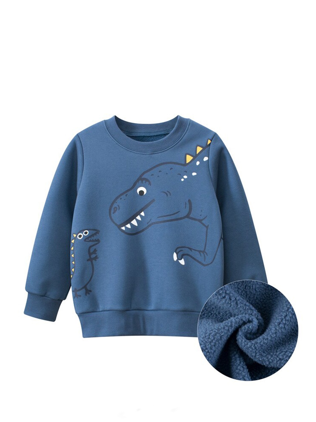 

StyleCast Boys Blue Printed Round Neck Cotton Sweatshirt