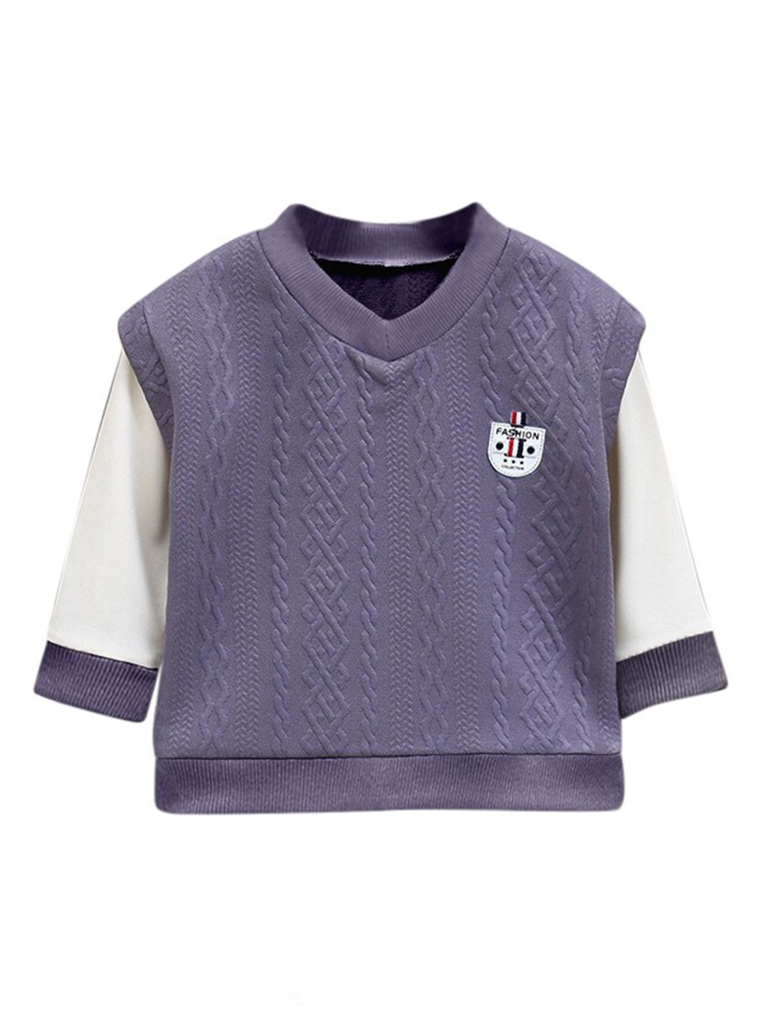 

StyleCast Boys Purple V-Neck Regular Sweatshirt