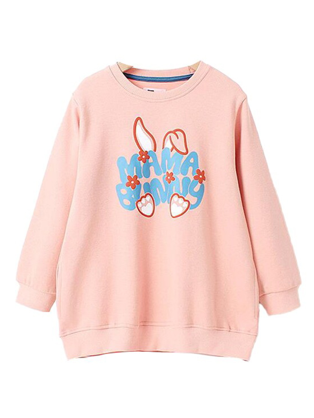 

StyleCast Girls Pink Typography Printed Cotton Sweatshirt