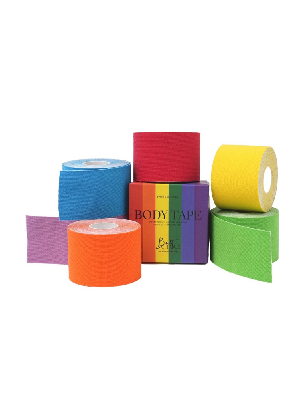 

Butt-Chique Women Pride Edit Sweat Proof Body Tape, Orange