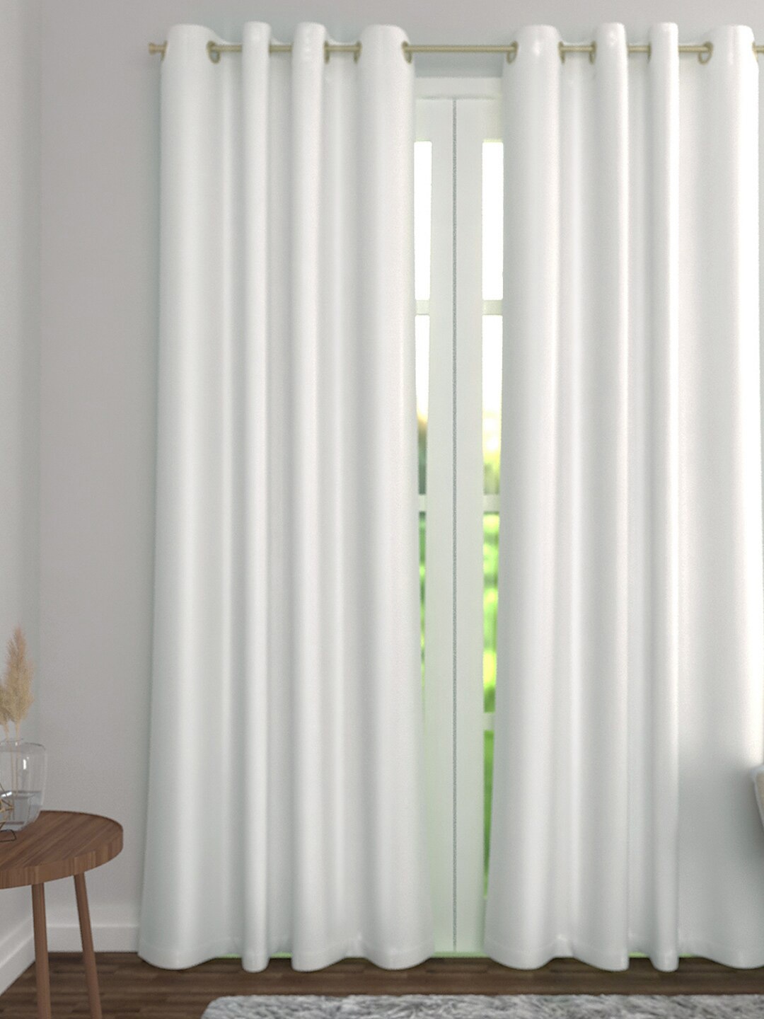 

THE CONVERSION White Blackout Long Door Curtain