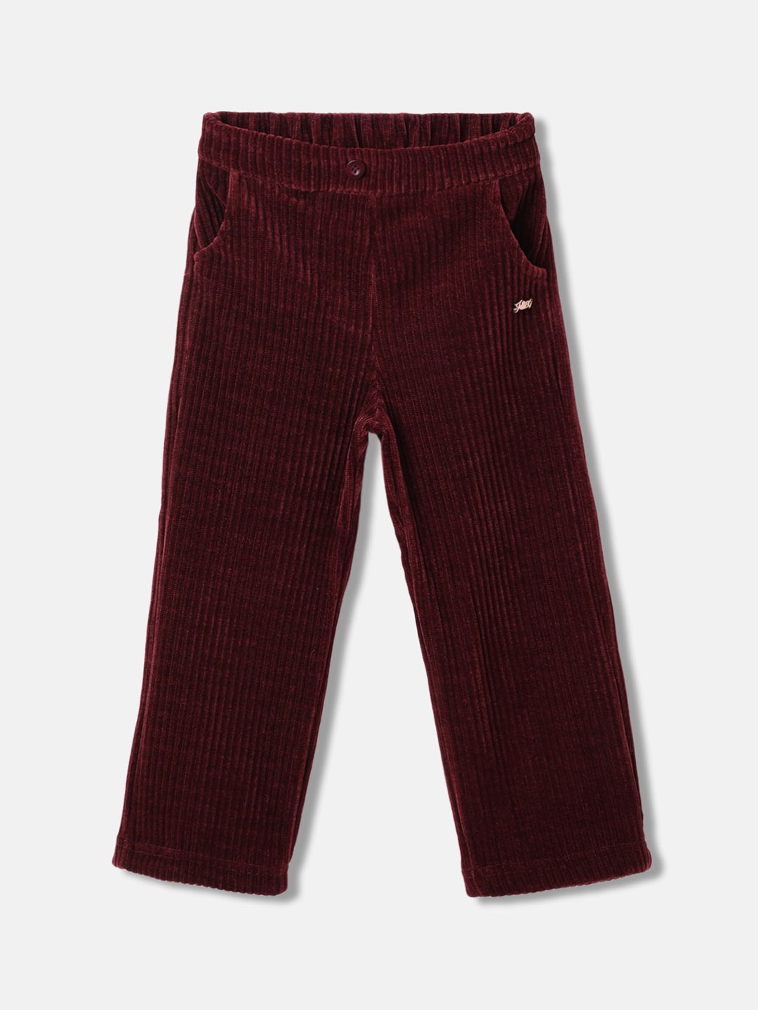 

Blue Giraffe Girls Mid Rise Trousers, Burgundy