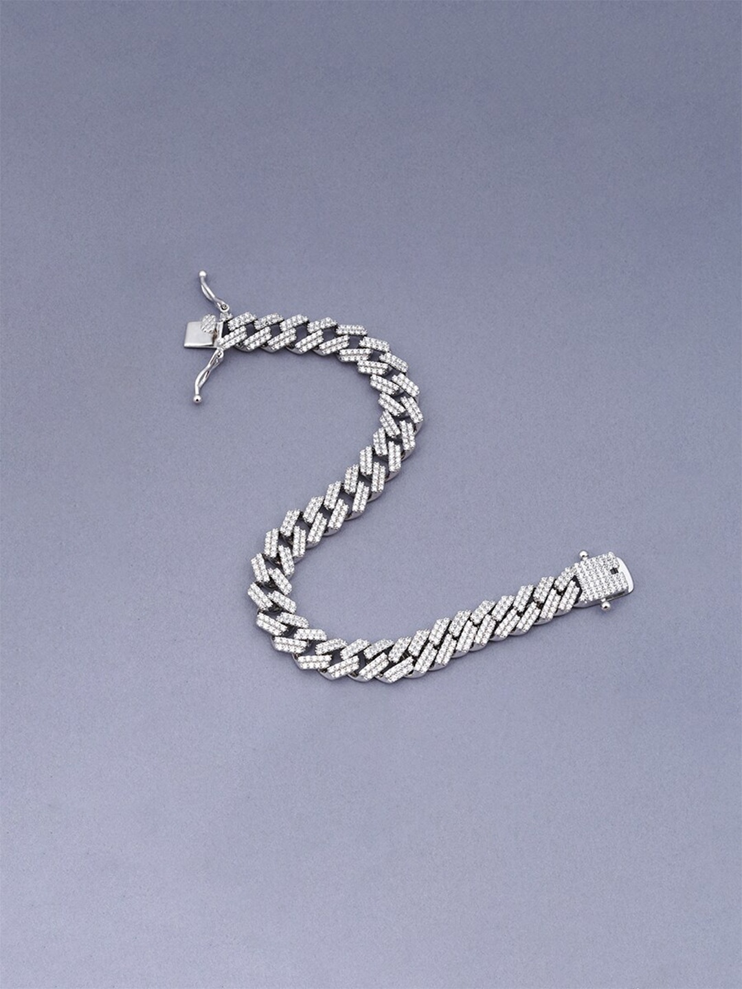 

ORIONZ Men Sterling Silver Wraparound Bracelet