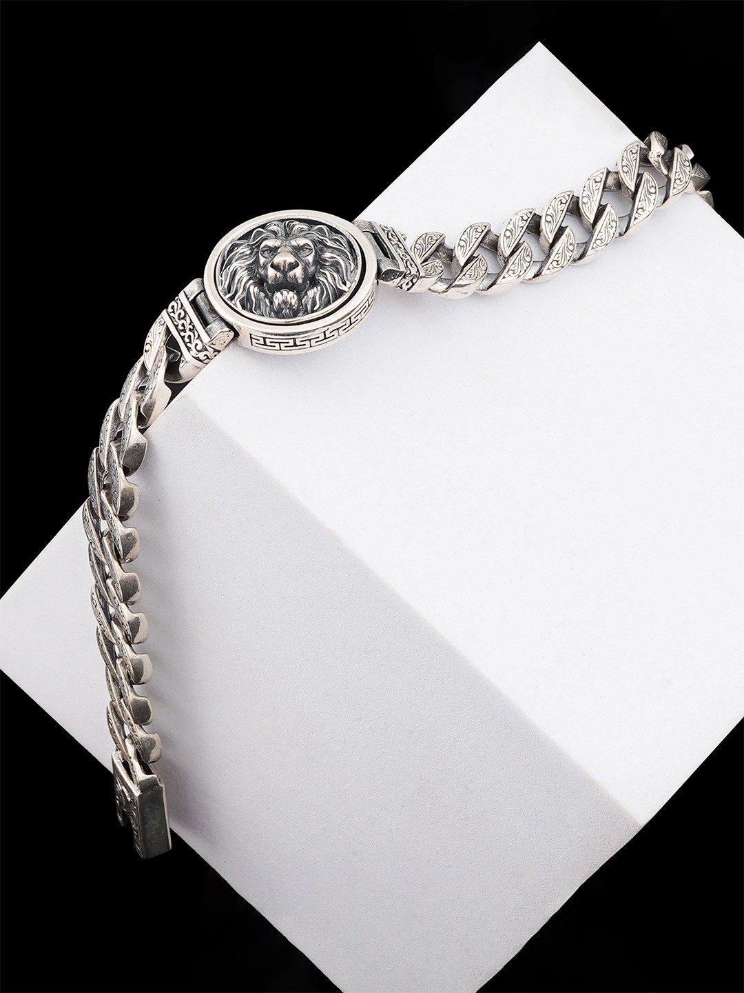 

ORIONZ Men Sterling Silver Wraparound Bracelet