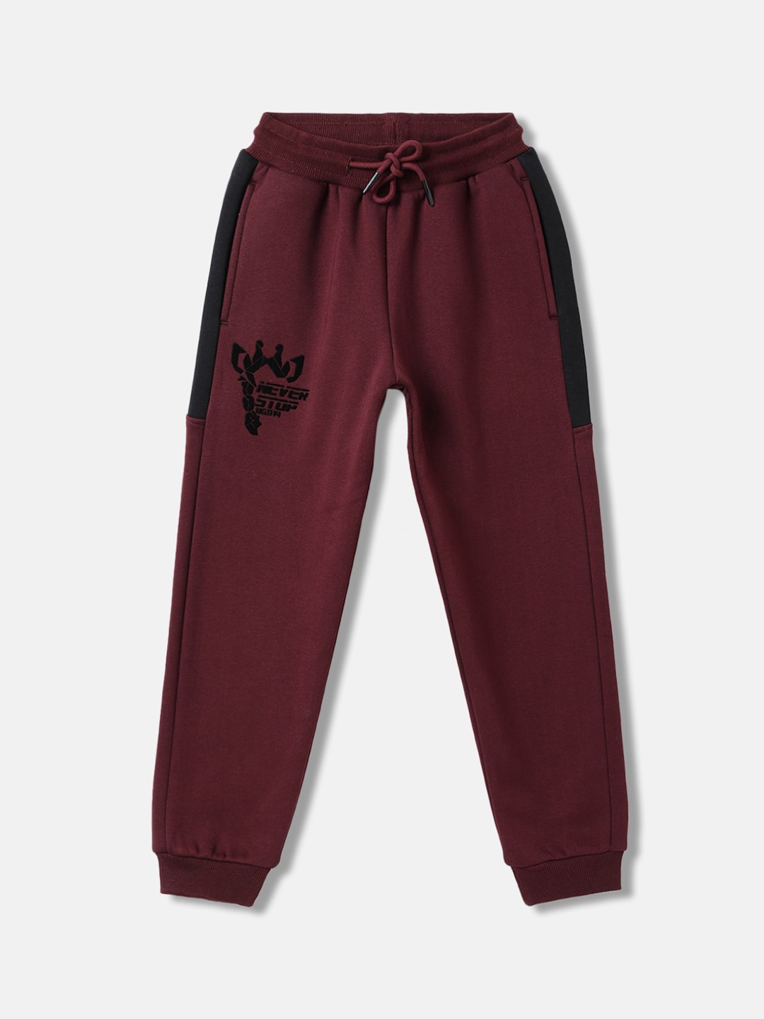 

Blue Giraffe Boys Mid Rise Joggers, Burgundy