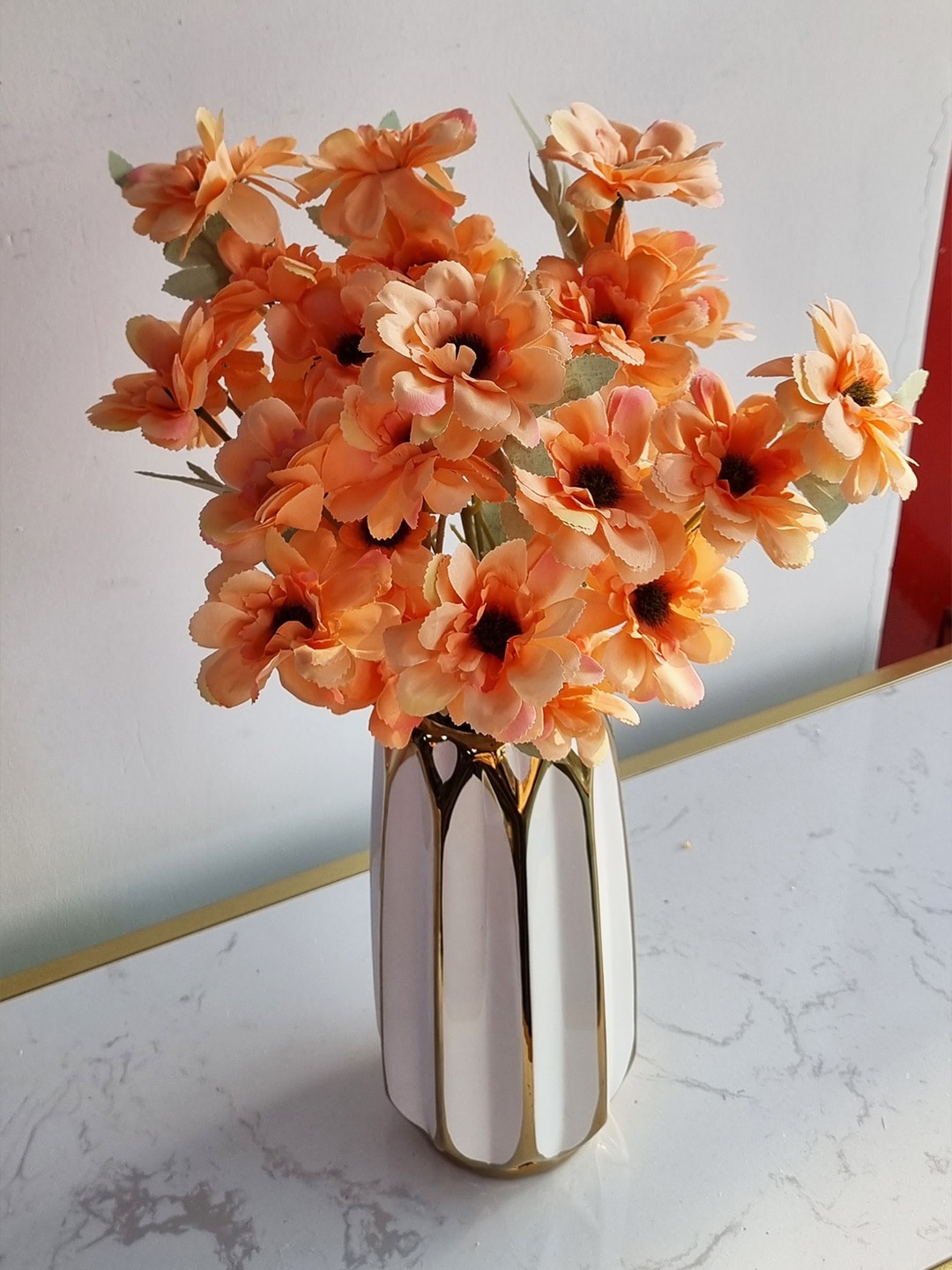 

Art Street Orange 4 Pieces Gerbera Artificial Flowers