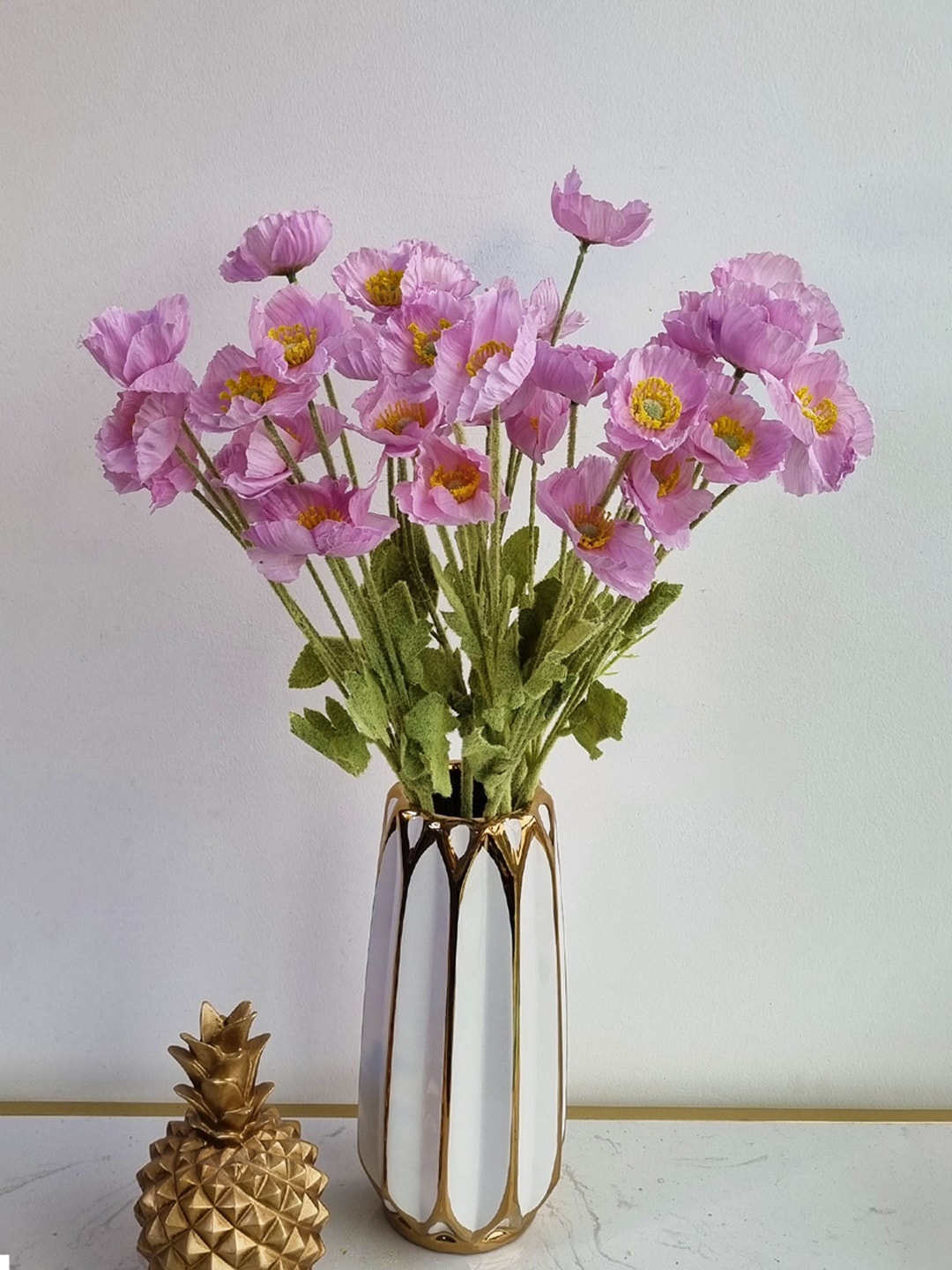 

Art Street Purple 4 Pieces Iceland Poppy Flower Stems