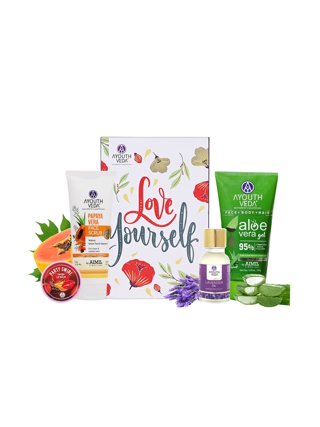 

AYOUTHVEDA Set Of 4 Love Yourself Bath & Body Gift Set, Na