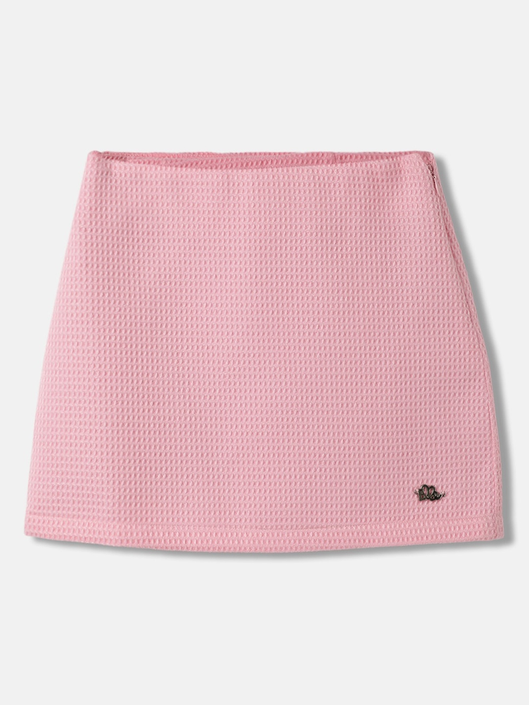 

ELLE Girls Self Design A-Line Mini Skirt, Pink