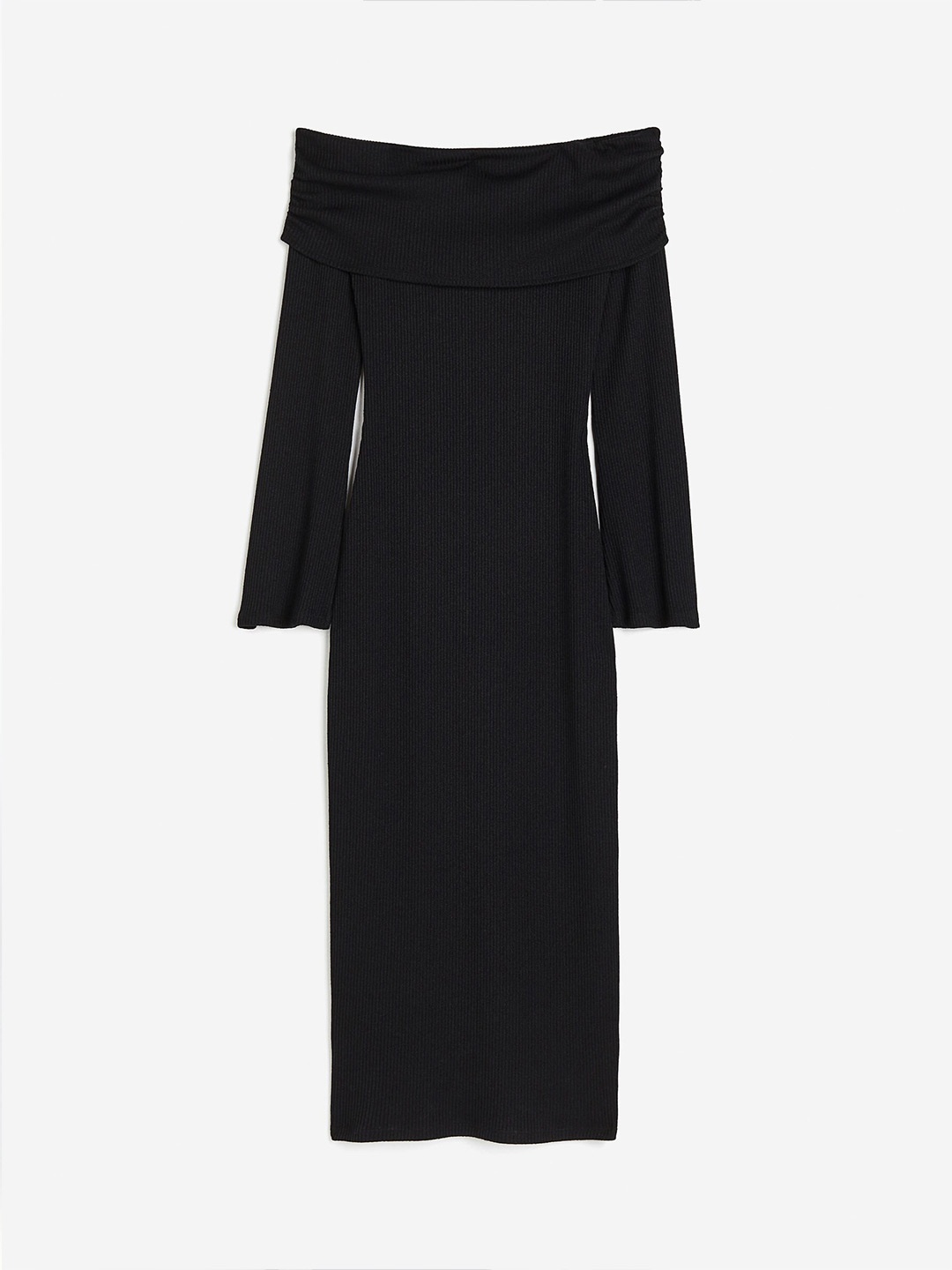 

H&M Off-The-Shoulder Bodycon Dress, Black