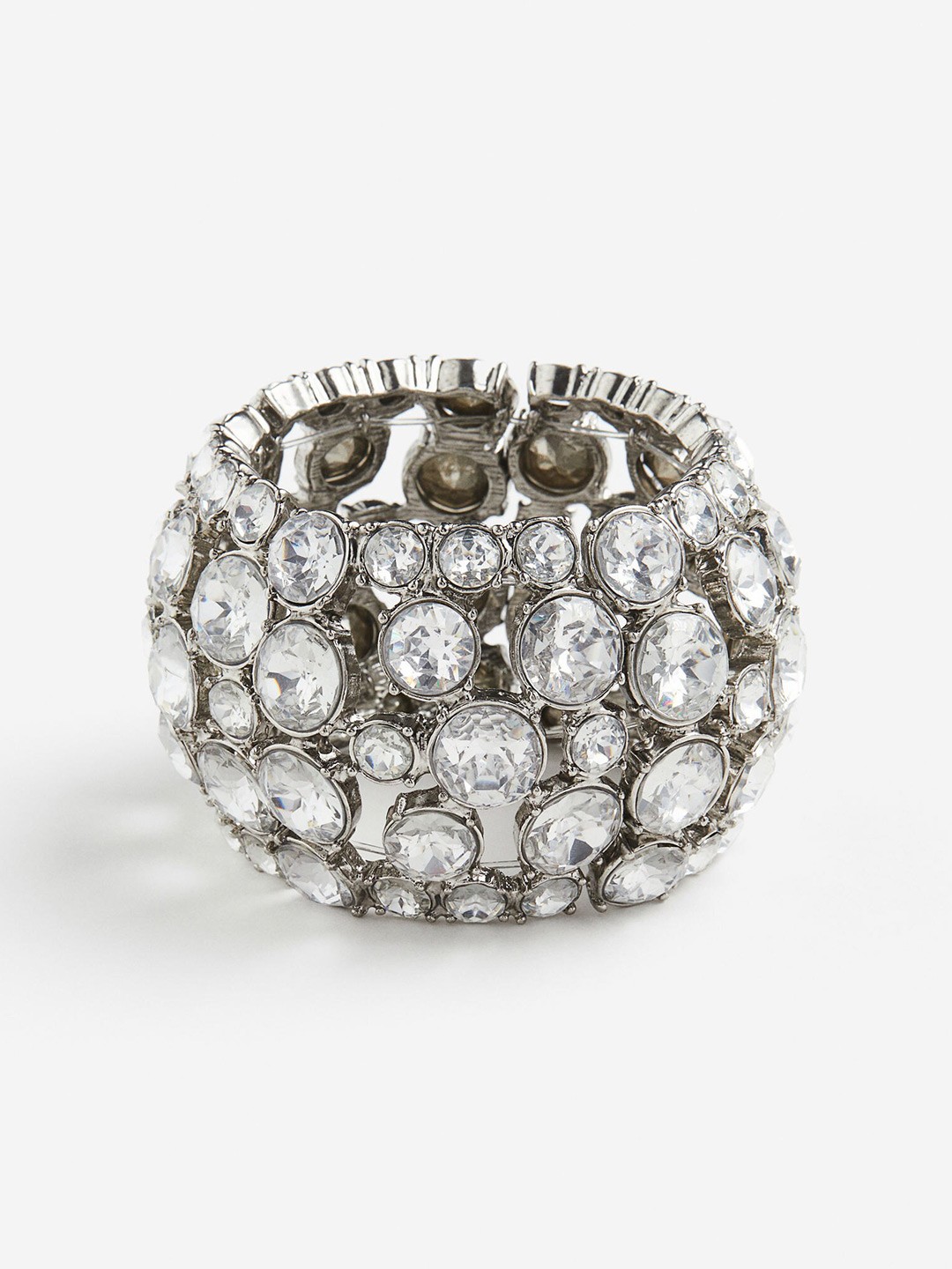 

H&M Rhinestone-Embellished Bracelet, Silver