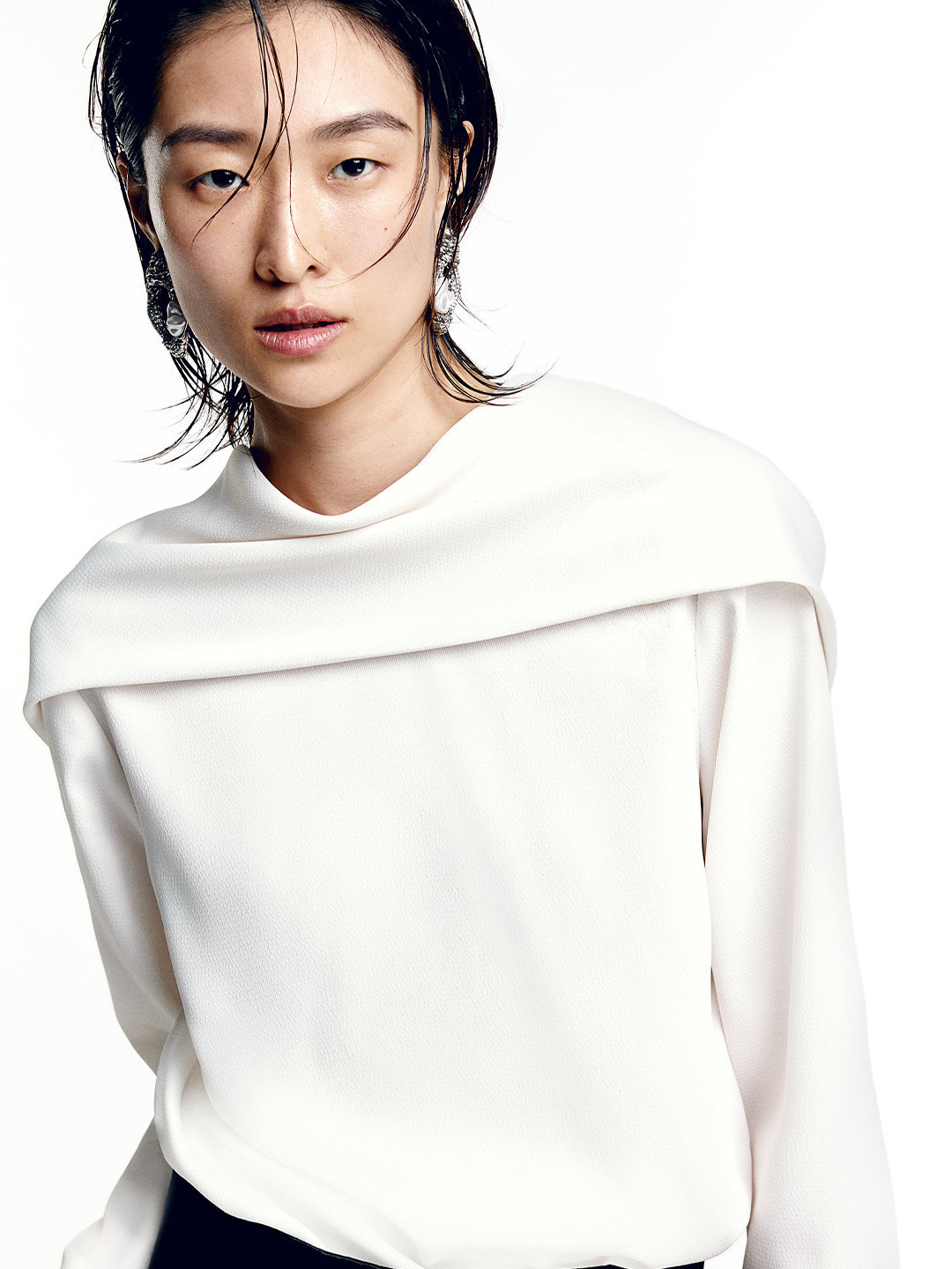 

H&M Deep-Back Blouse, White