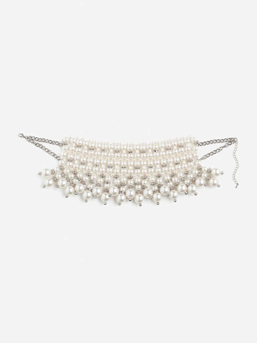 

H&M Women Bead-Decorated Necklace, Silver