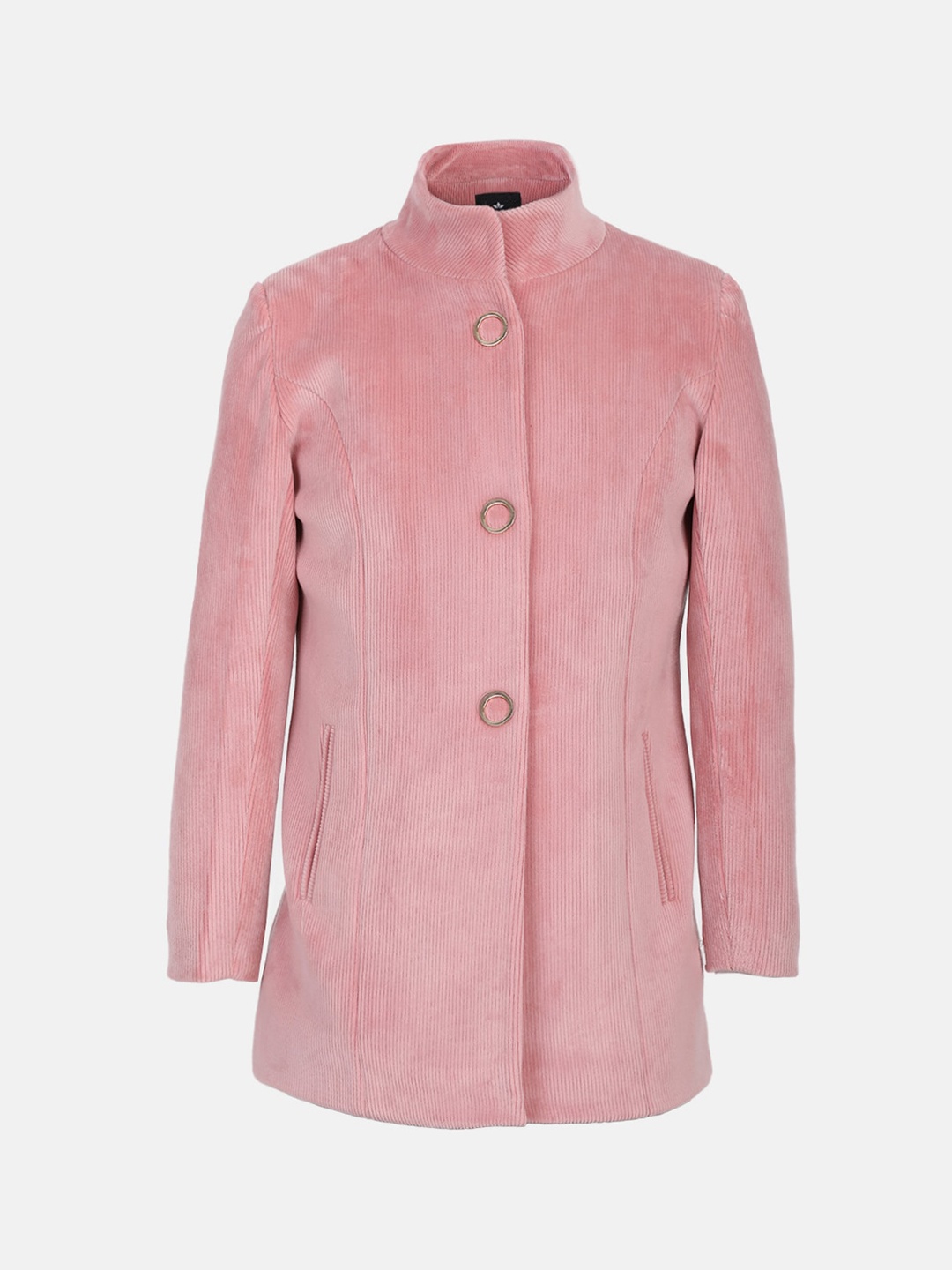 

PROTEX Girls Stand Collar Woollen Overcoat, Pink