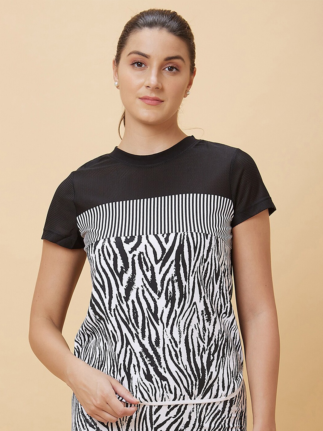 

Being Human Animal Printed Slim Fit T-shirt, Black