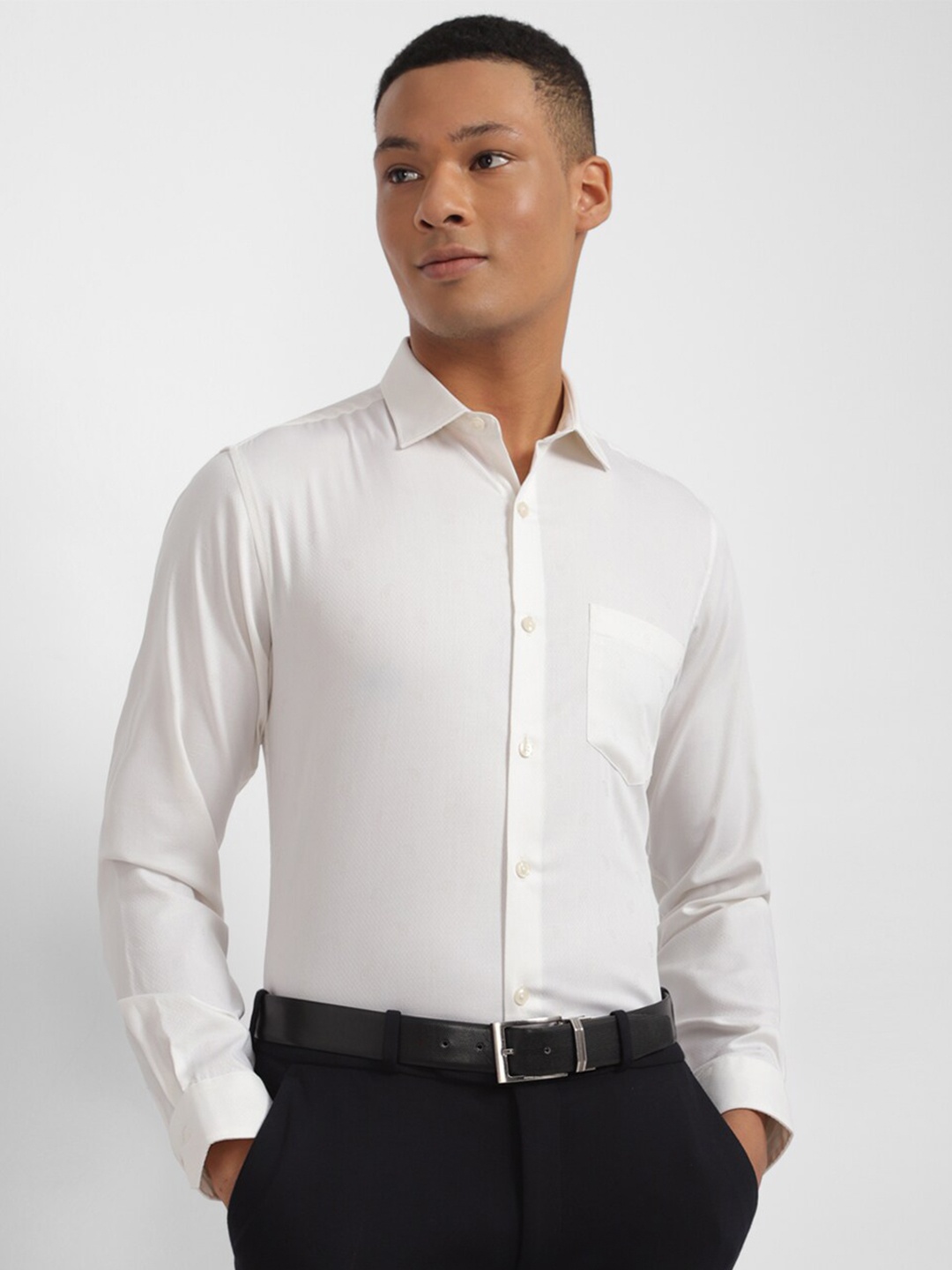 

Allen Solly Slim Fit Pure Cotton Formal Shirt, White