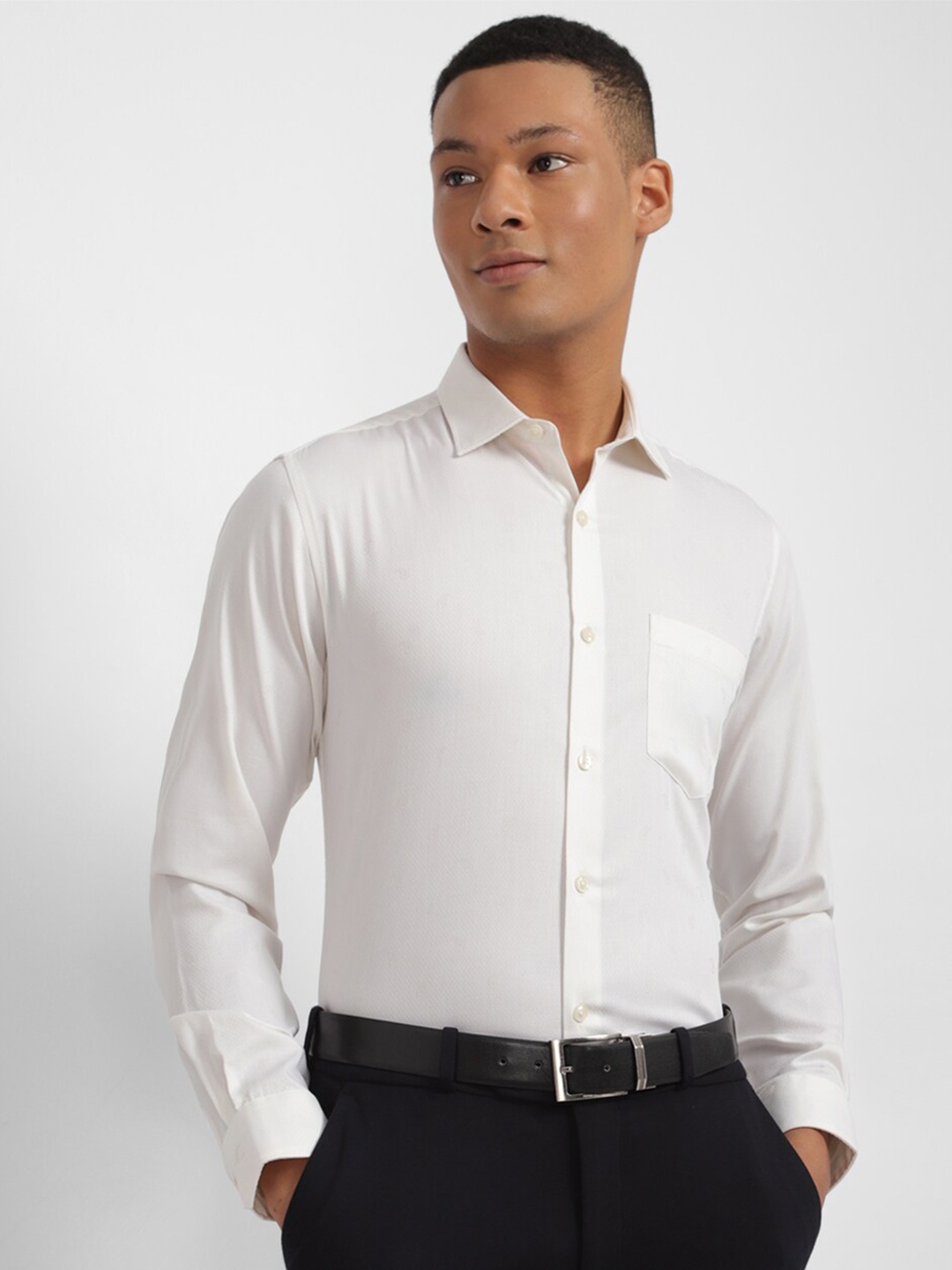 

Allen Solly Slim Fit Pure Cotton Formal Shirt, White