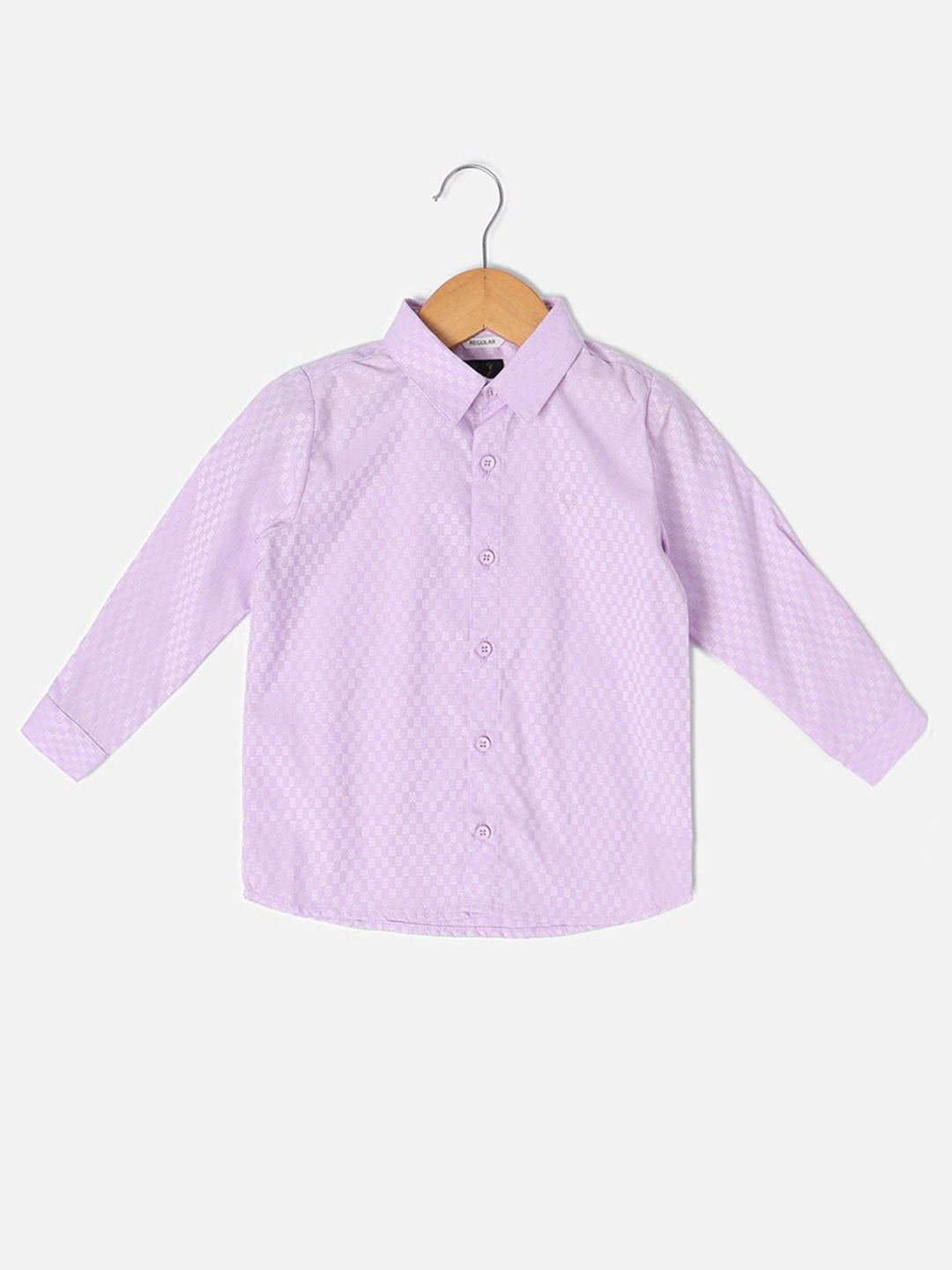 

Allen Solly Junior Infant Boys Micro Ditsy Printed Pure Cotton Casual Shirt, Lavender