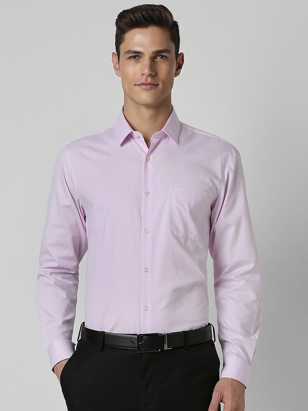 

Peter England Slim Fit Cotton Formal Shirt, Pink
