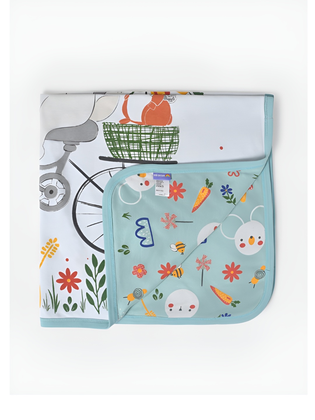 

MiArcus White Mild Winter Printed Baby Blanket