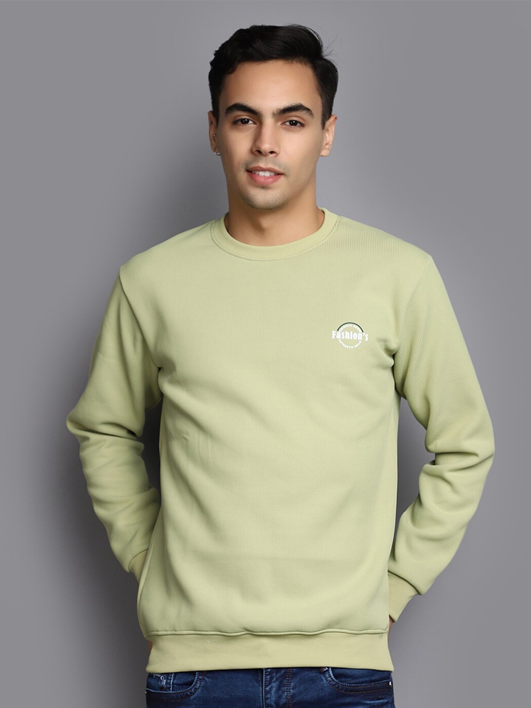 

V-Mart Round Neck Sweatshirt, Green