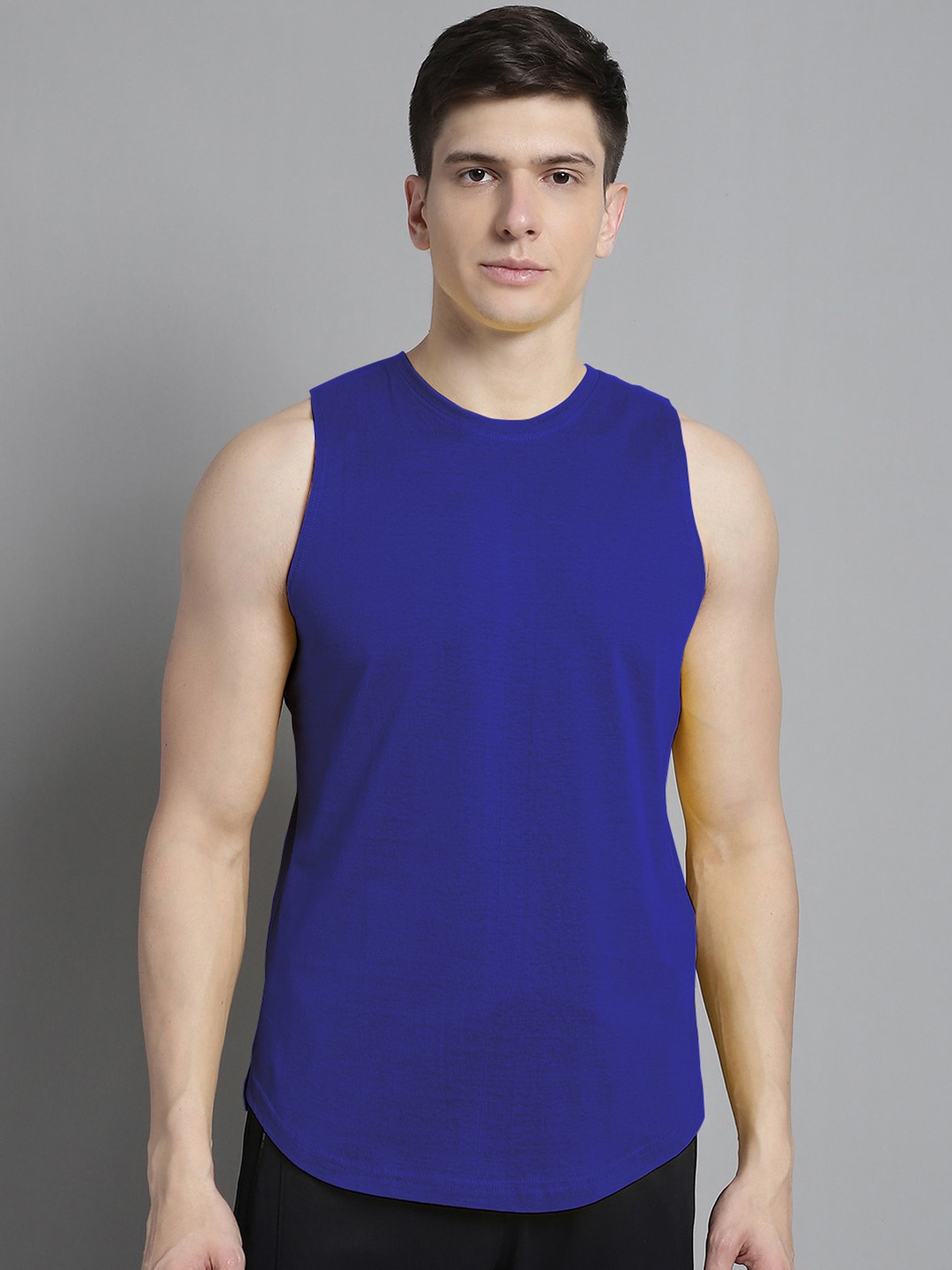 

FBAR Pure Cotton Sleeveless Bio-Wash Innerwear Vests FB-AE-05-S, Blue