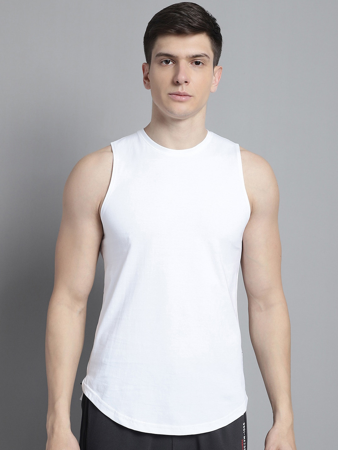 

FBAR Round Neck Bio-Wash Pure Cotton Innerwear Vests FB-AE-02-S, White