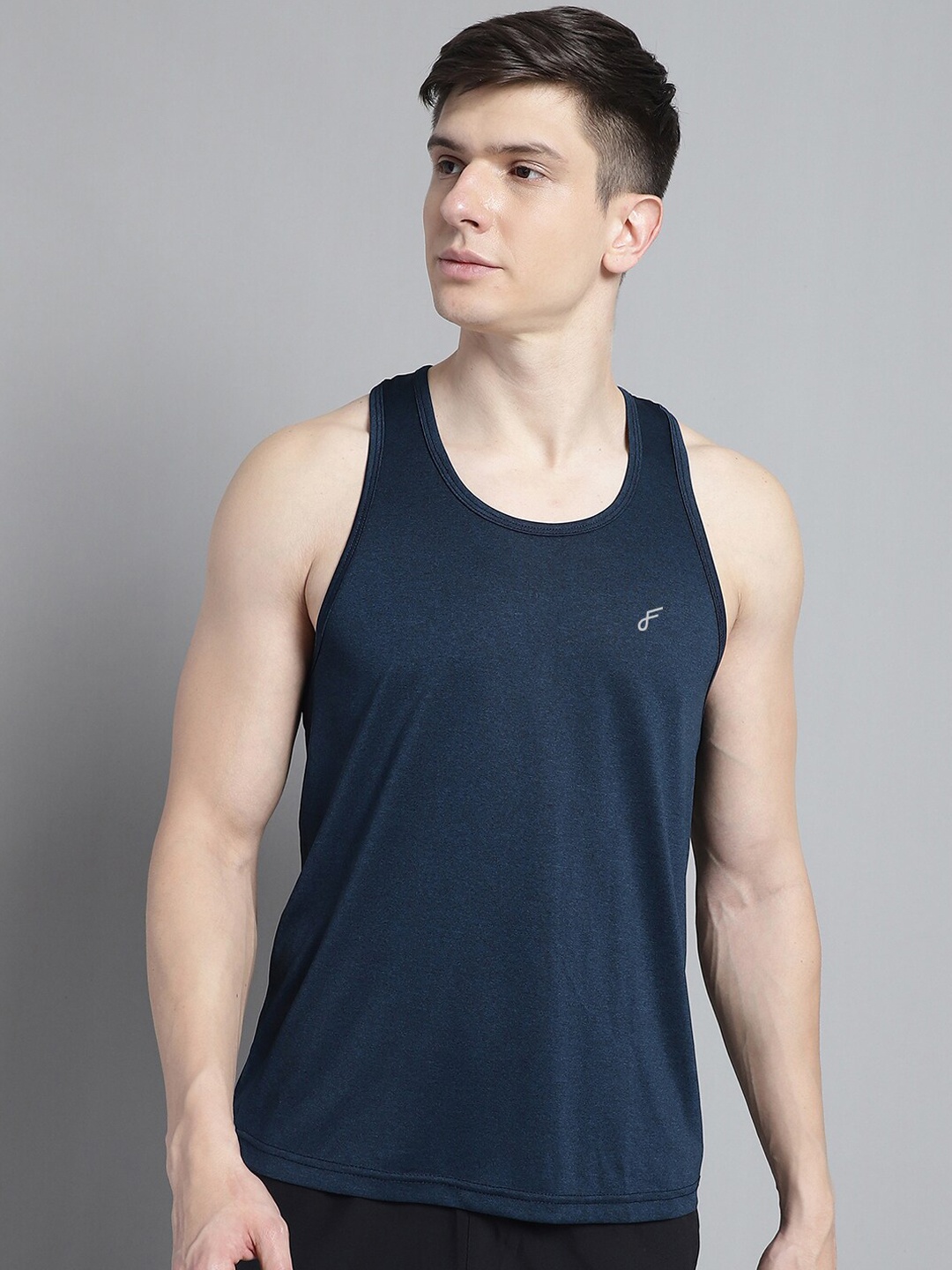 

FBAR Pure Cotton Skin Friendly Tank Vest, Navy blue