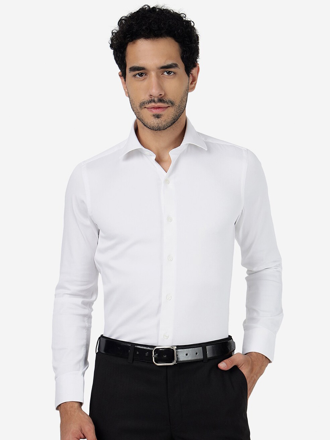 

WYRE Slim Fit Pure Cotton Formal Shirt, White
