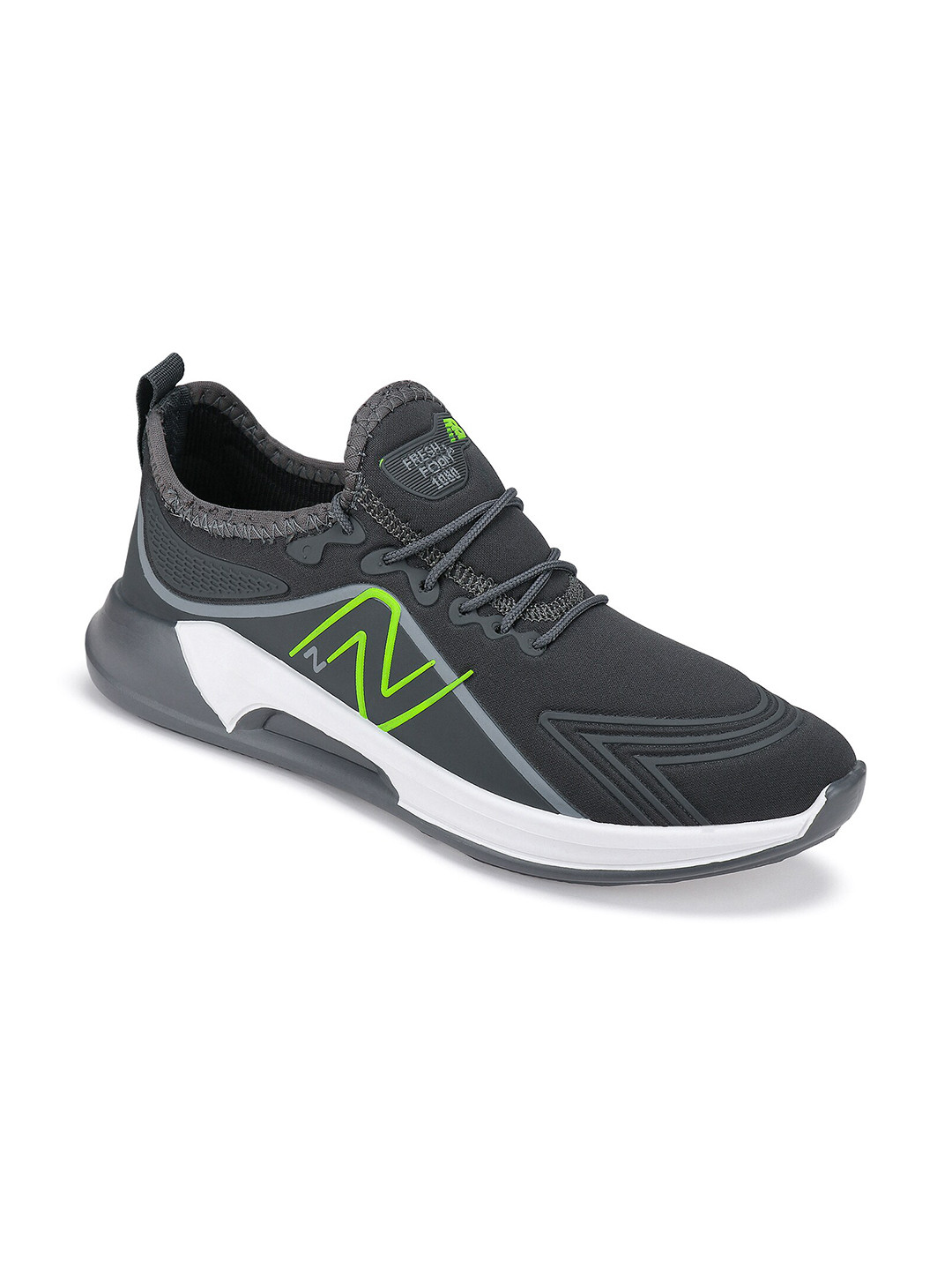 

CAMRO Men Lace-Up Running Shoes, Grey