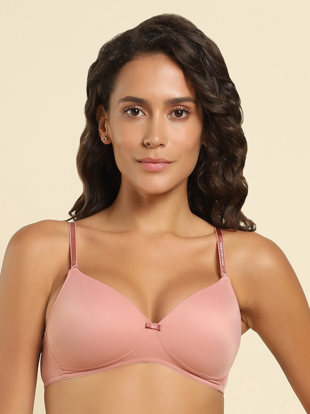 

Van Heusen Full Coverage Lightly Padded T-shirt Bra with All Day Comfort, Pink