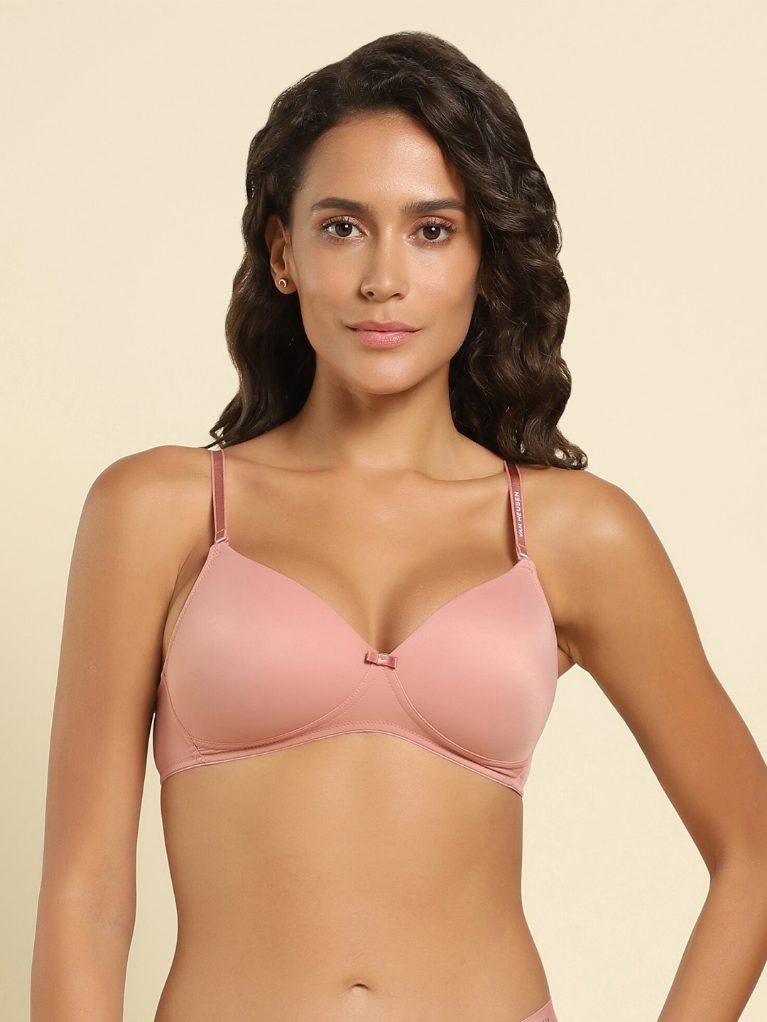 

Van Heusen Full Coverage Lightly Padded All Day Comfort T-shirt Bra, Pink