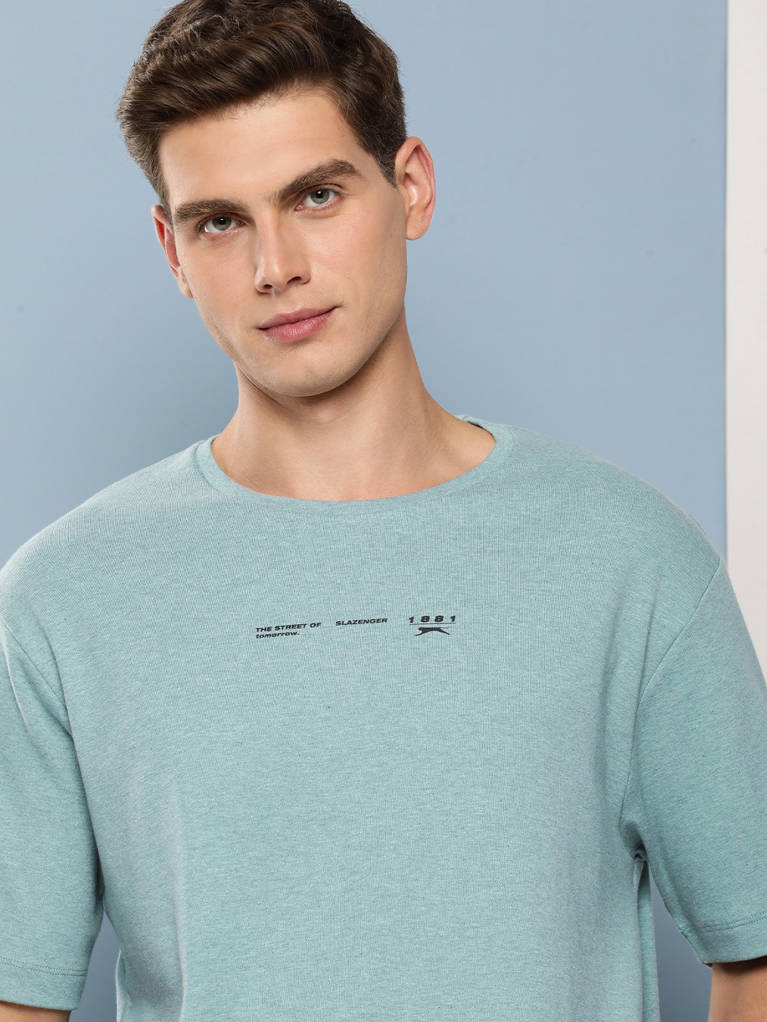 

Slazenger Men Typography Printed Relaxed Fit T-shirt, Blue