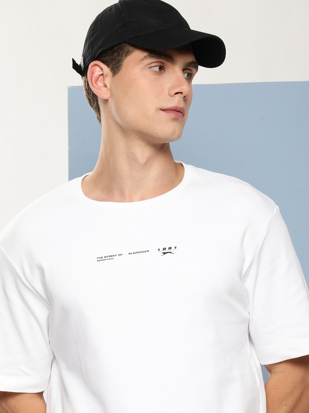 

Slazenger Men Typography Printed Relaxed Fit T-shirt, White