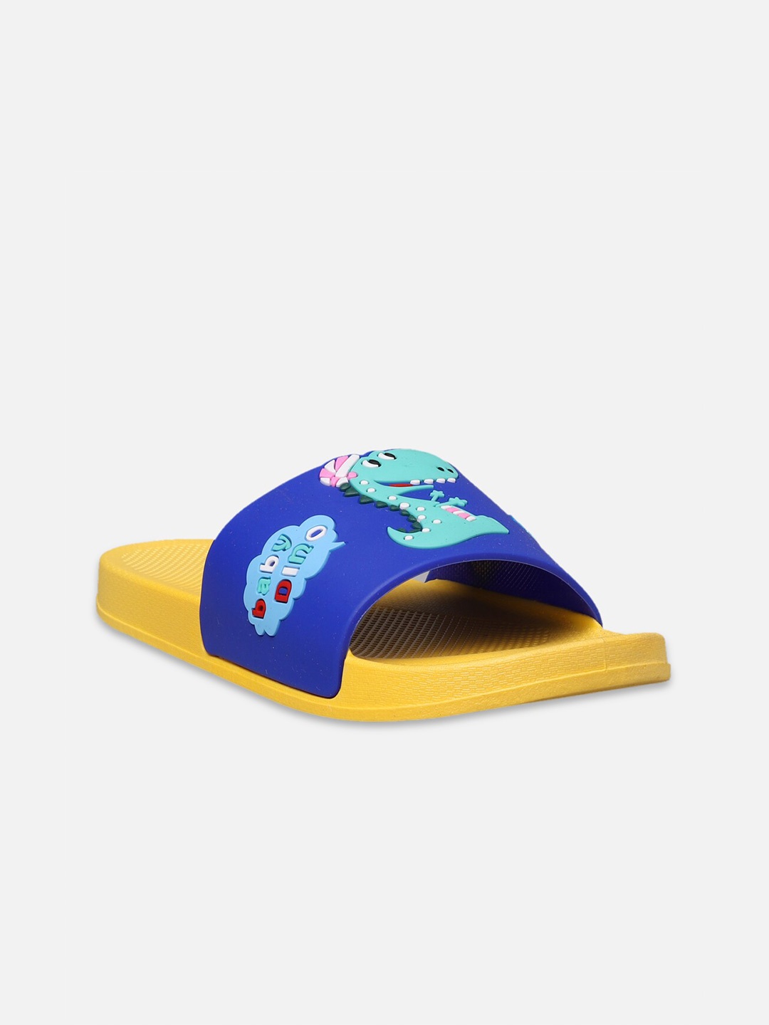 

Yellow Bee Boys Dino Printed Rubber Sliders