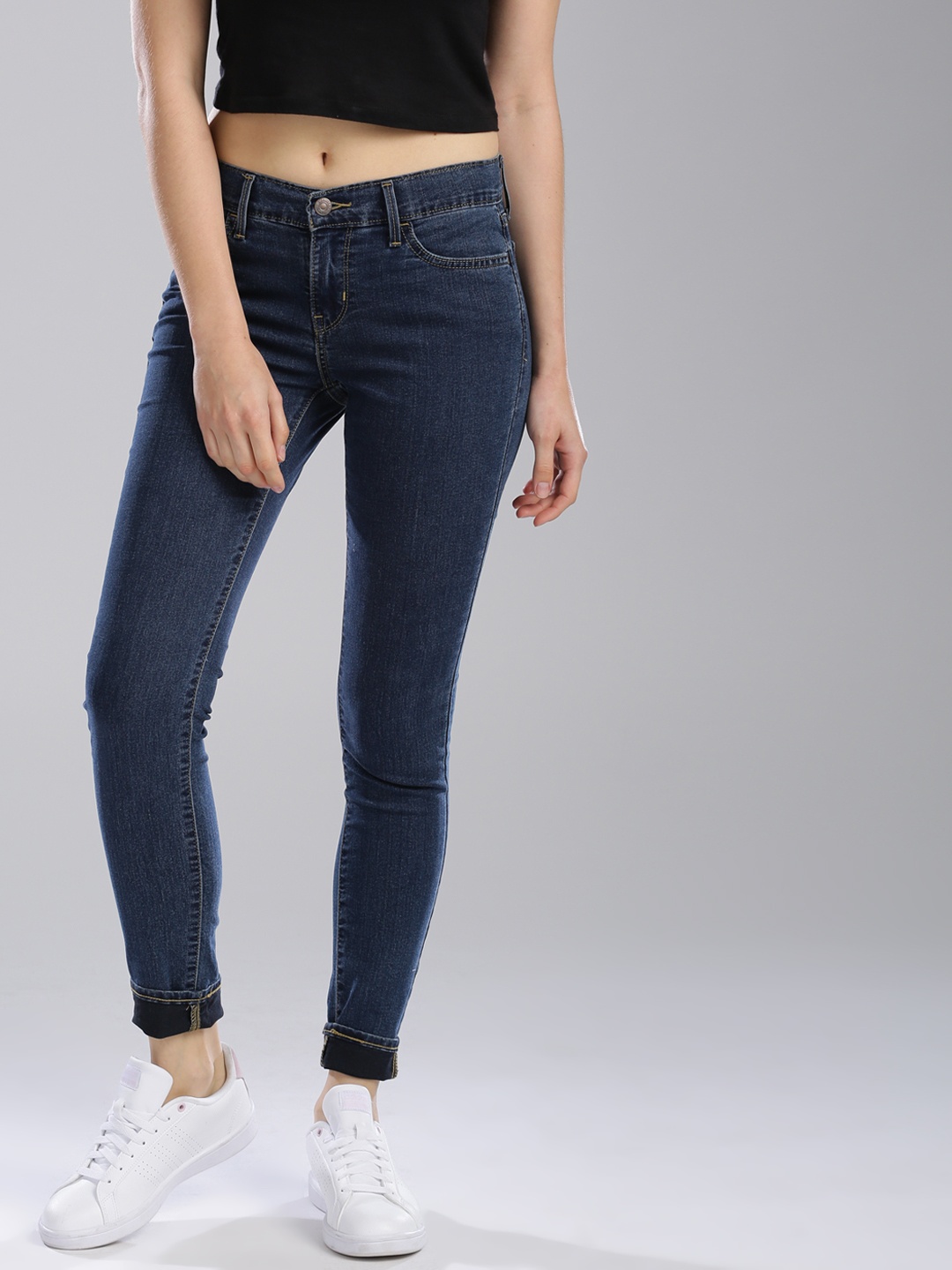 

Levis Women Blue 710 Super Skinny Fit Mid-Rise Clean Look Jeans