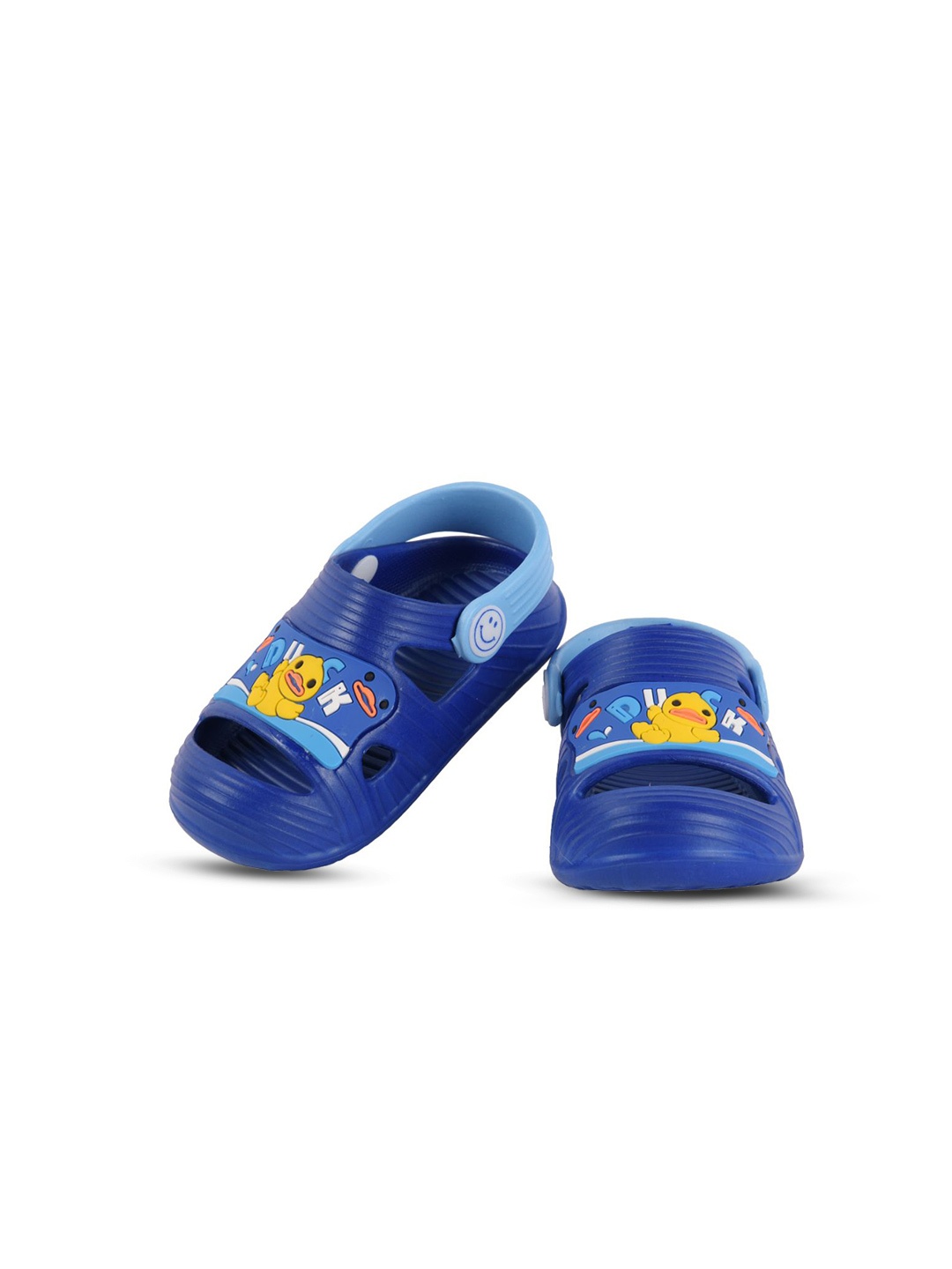 

Yellow Bee Boys Duck Printed Rubber Sliders, Blue