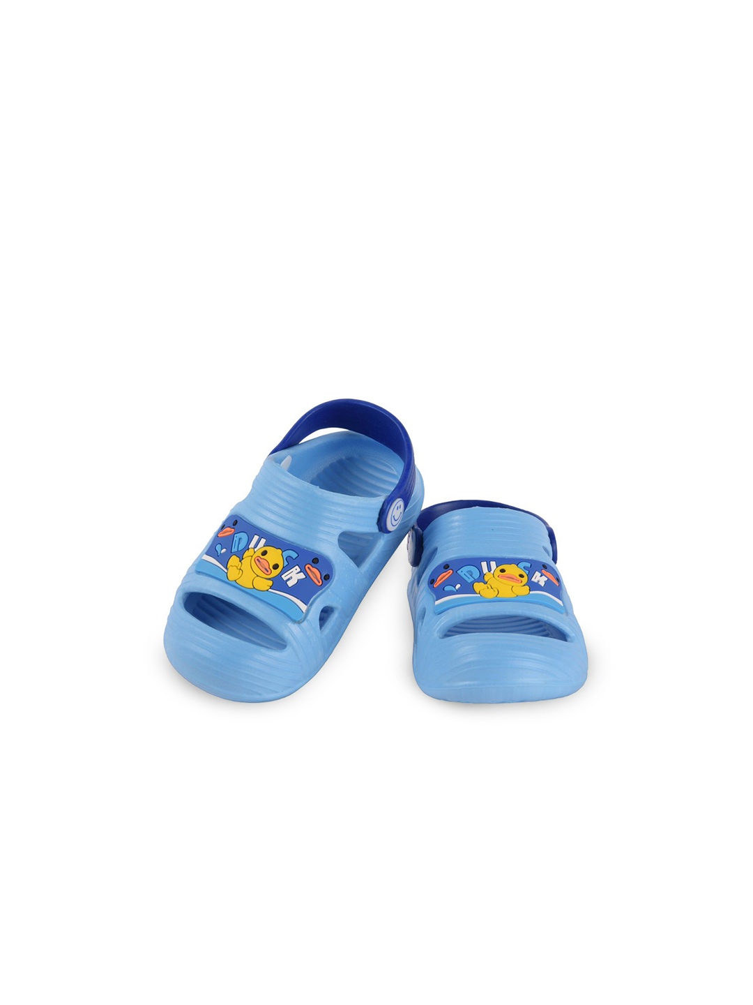 

Yellow Bee Boys Blue Printed Rubber Sliders