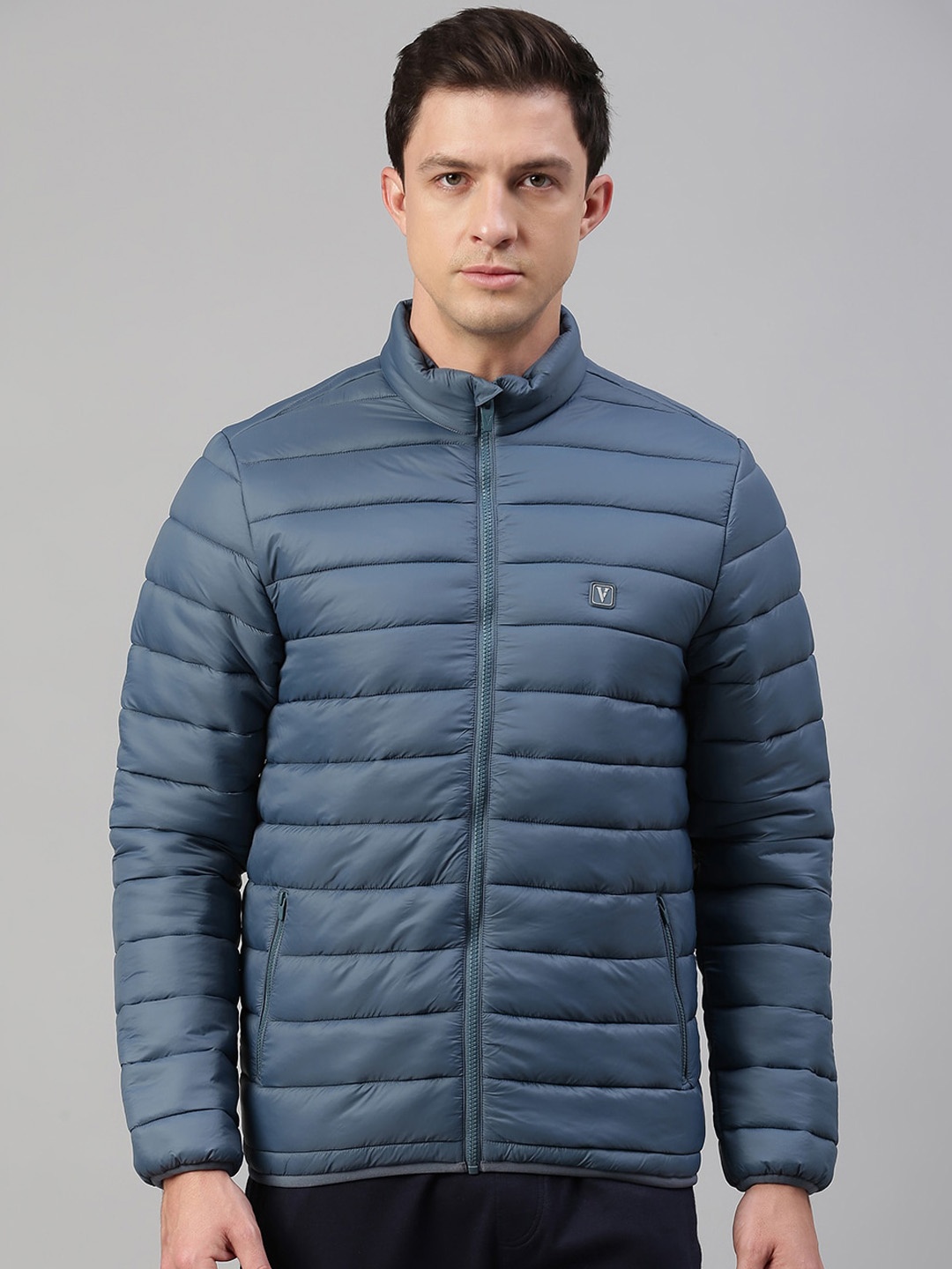 

Van Heusen Mock Collar Puffer Jacket, Blue