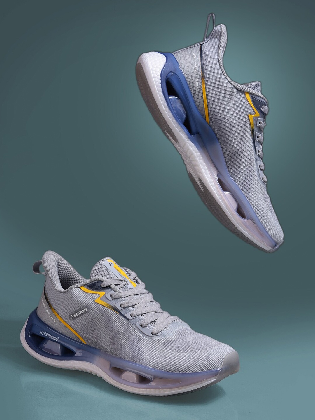 

ABROS Men BLASTER Lace-Up Running Shoes, Grey