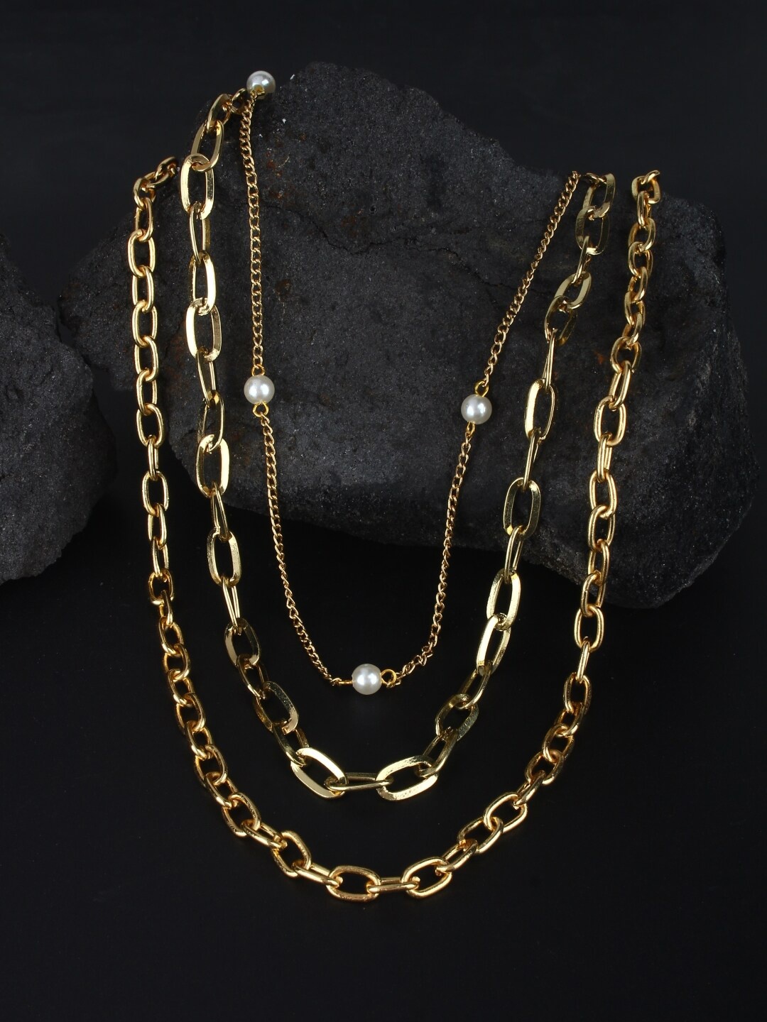 

Stylecast X KPOP Brass Gold-Plated Beaded Necklace