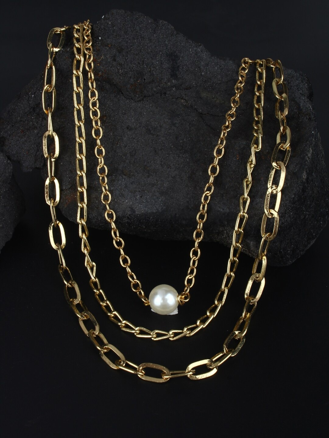 

Stylecast X KPOP Brass Gold-Plated Beaded Necklace