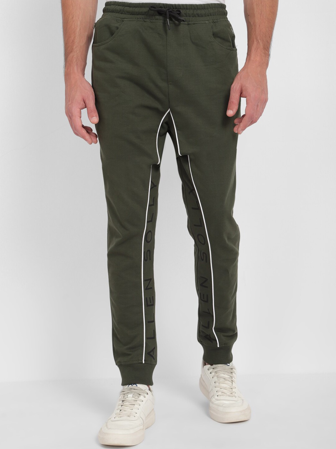 

Allen Solly Tribe Men Mid Rise Joggers, Olive