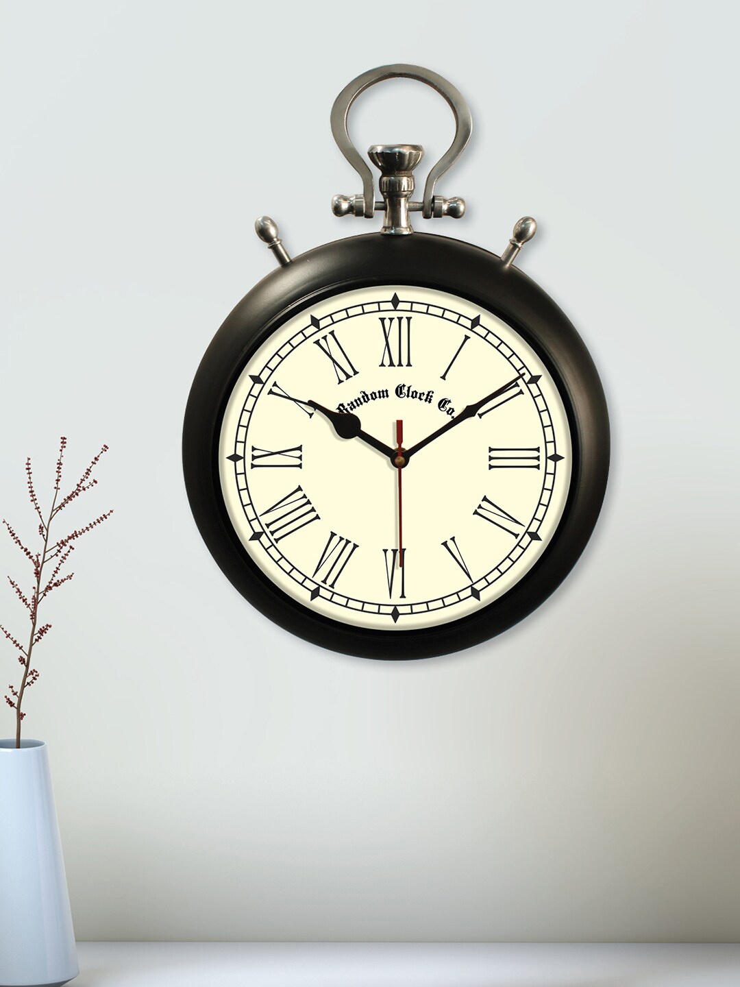 

RANDOM Black Contemporary Analogue Wall Clock