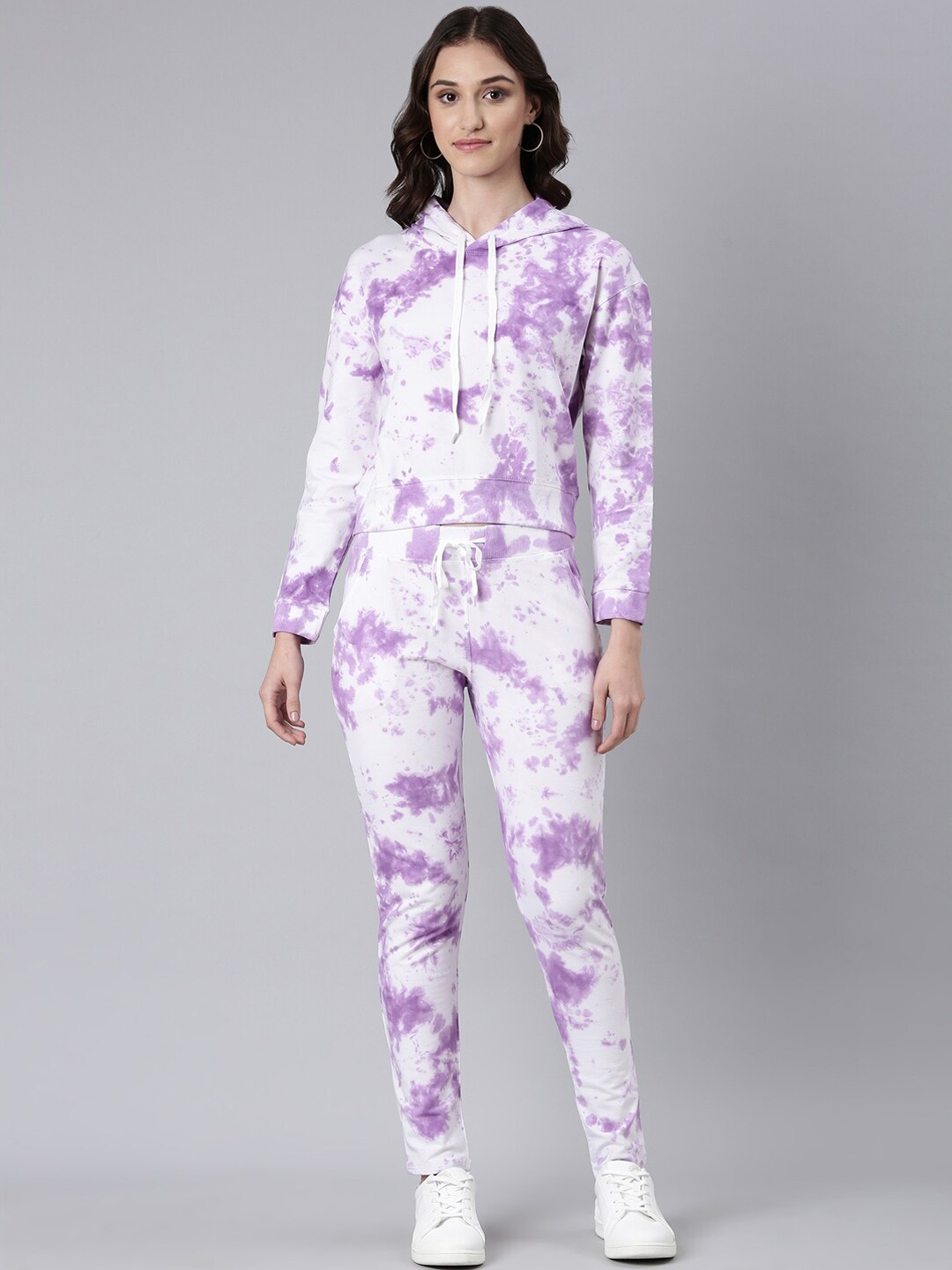 

SHOWOFF Tie & Dyed Hooded Tracksuits, Lavender